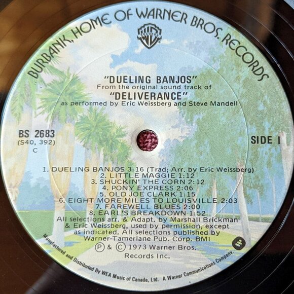 FURTHER REDUCED Dueling Banjos Deliverance Sound Track  -Vintage Vinyl LP - Picture 4 of 5